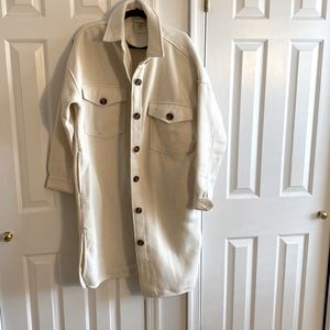 RD Style Jackets & Coats | Nwt Oversized Cream Shacket | MEDIUM